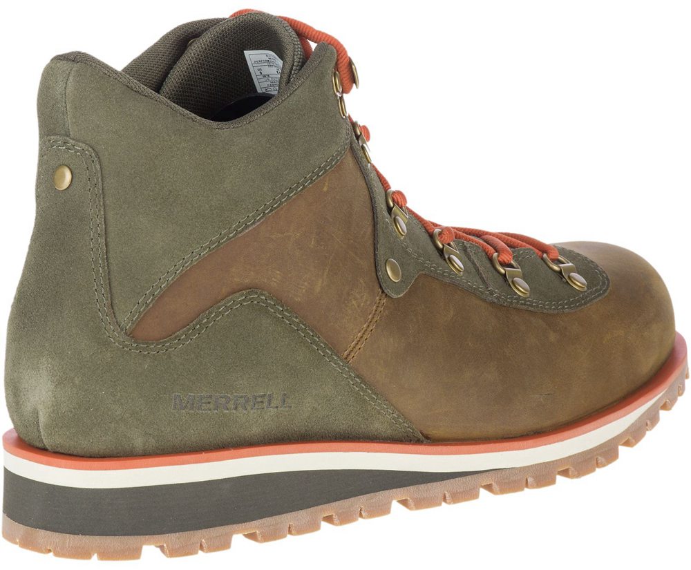 Merrell Støvler Herre - West Fork Waterproof - Brune/Olivengrøn - PCH628714